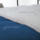 Coberdrom Casal Queen Sherpa Pele de Carneiro - Nanni Achadinhos Tamanho 2,40m x 2,20m