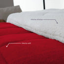 Coberdrom Casal Queen Sherpa Pele de Carneiro - Nanni Achadinhos Tamanho 2,40m x 2,20m