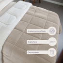 Coberdrom Casal Queen Sherpa Pele de Carneiro - Nanni Achadinhos Tamanho 2,40m x 2,20m