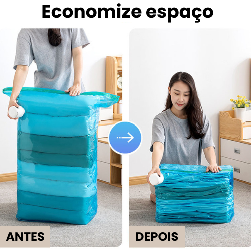 UtiliPressX - Compressor a Vácuo + Sacolas Reutilizáveis