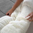 Coberdrom Casal Queen Sherpa Pele de Carneiro - Nanni Achadinhos Tamanho 2,40m x 2,20m