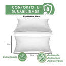 Travesseiro Plumas de Ganso Sintético - Nanni Achadinhos [ COMPRE 1 E LEVE 2 ]