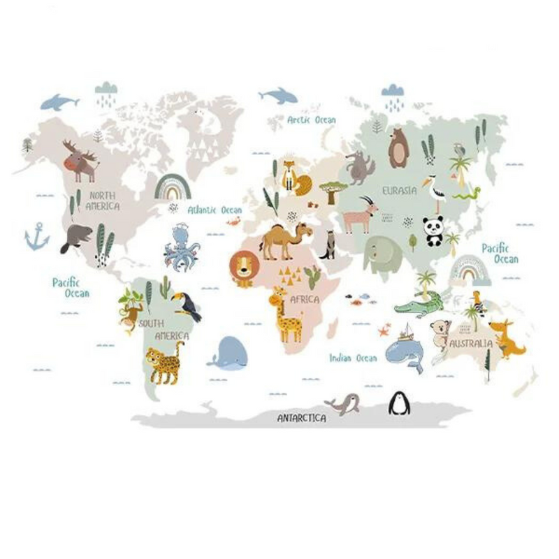 Adesivo Animais pelo Mundo