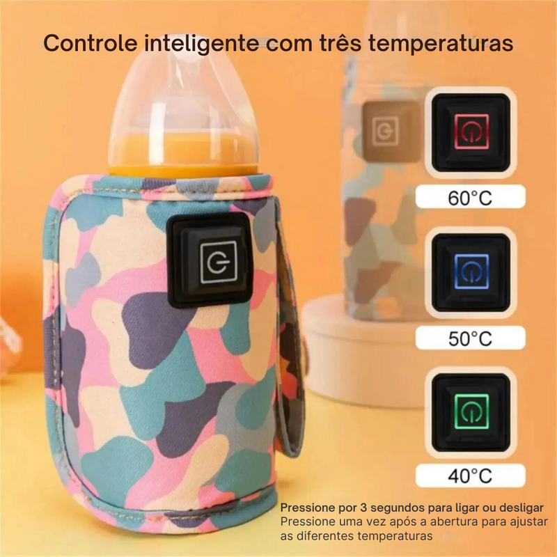 Aquecedor de Mamadeira Portátil USB
