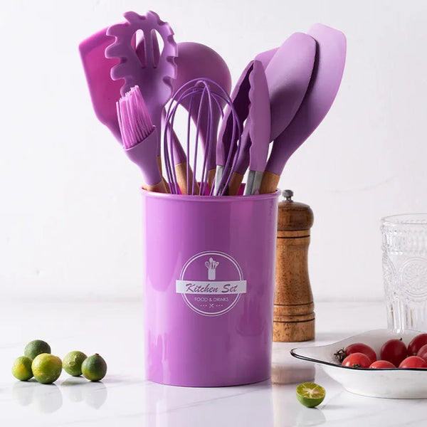 Deluxe-Conjunto Culinário em Silicone - 12 Peças