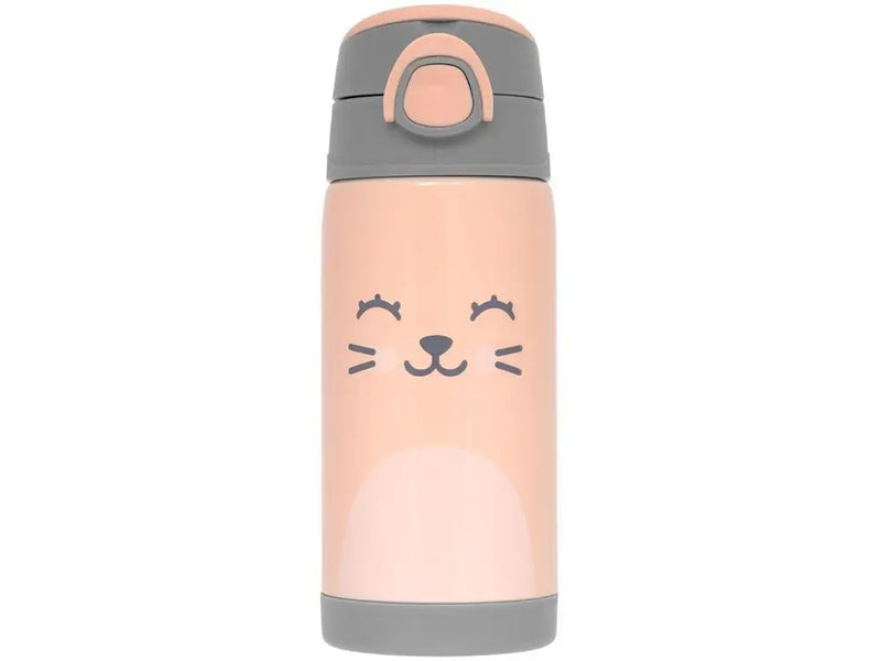 Copo Térmico Infantil com Canudo 400ml Buba Gumy Rosa