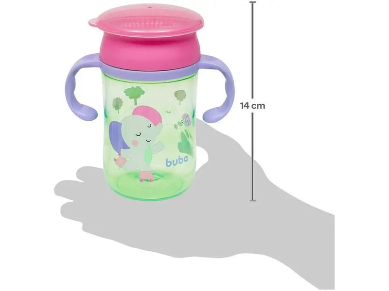 Copo de Treinamento com Alças 300ml Buba Elefante