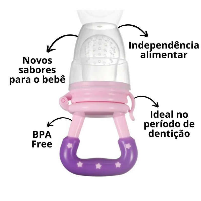 Chupeta Alimentadora Silicone Introduçao Alimentar bebe