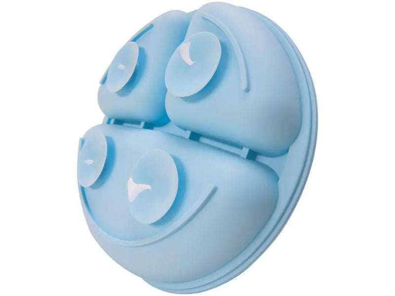 Prato Infantil com Divisória Silicone Buba- Azul
