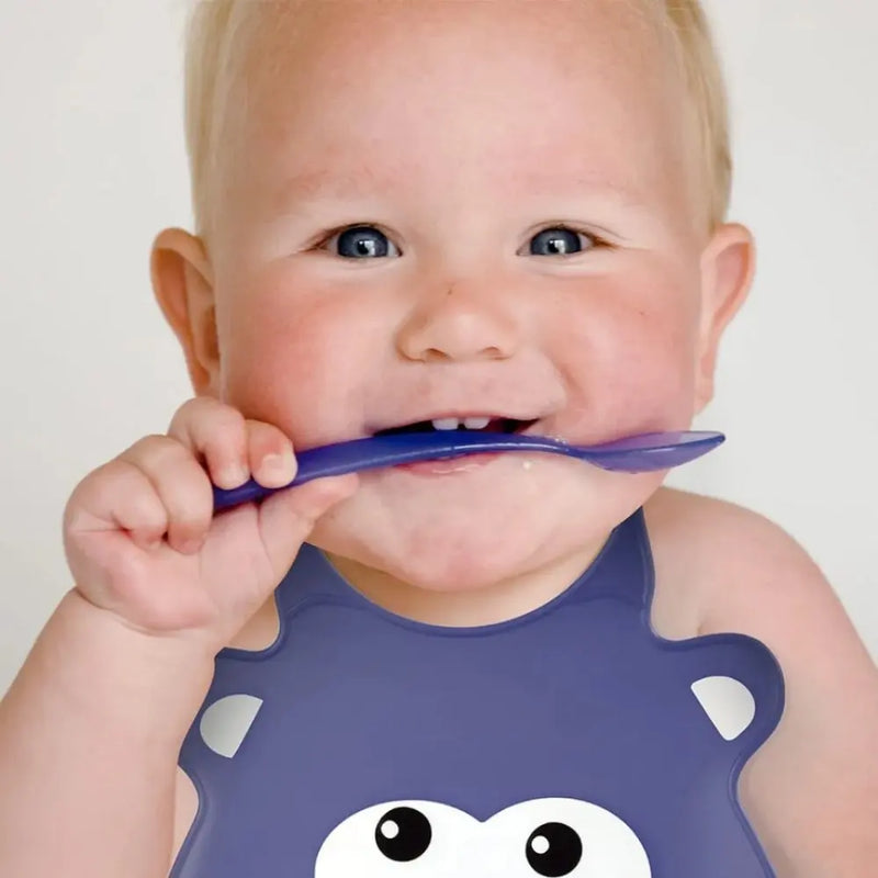 Babador Silicone Cata Migalhas Multikids Baby Hipopótamo
