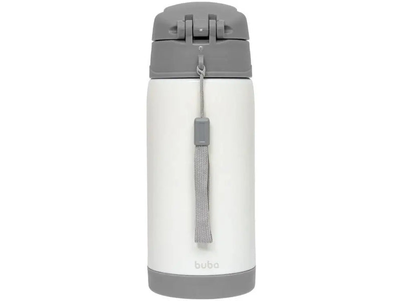 Copo Térmico Infantil com Canudo 400ml Buba Gumy Branco