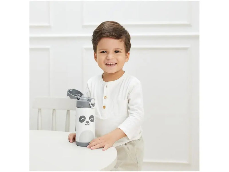 Copo Térmico Infantil com Canudo 400ml Buba Gumy Branco