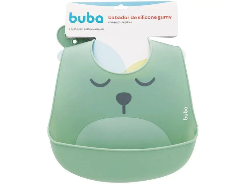 Babador de Silicone Impermeável Buba Gumy - Verde