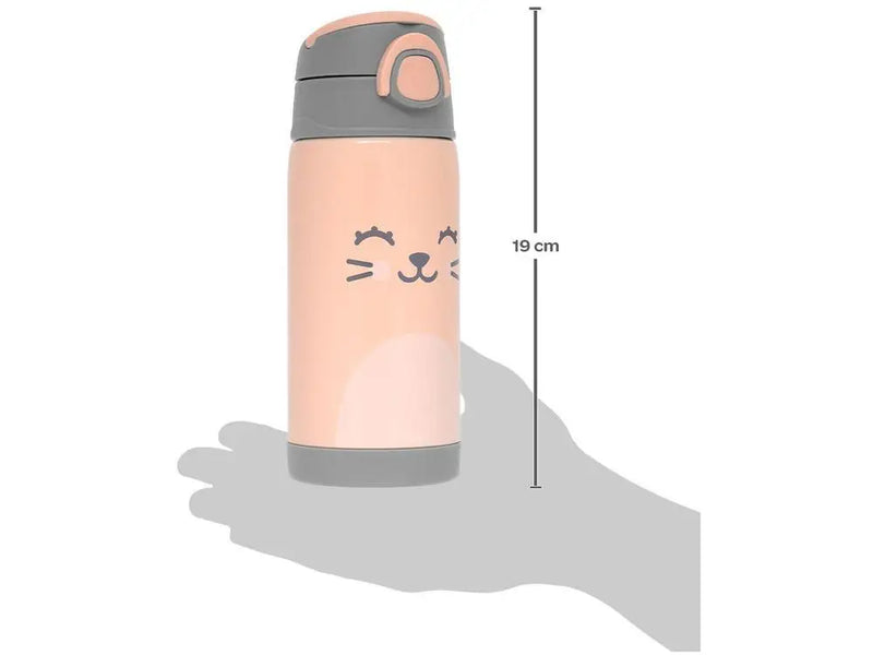 Copo Térmico Infantil com Canudo 400ml Buba Gumy Rosa