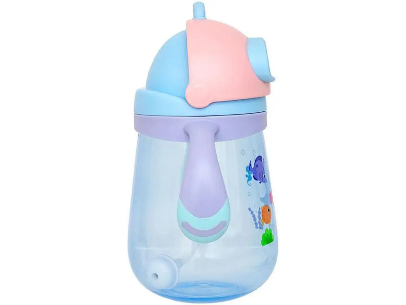 Copo Infantil com Canudo 300ml Buba Mergulho - Rosa
