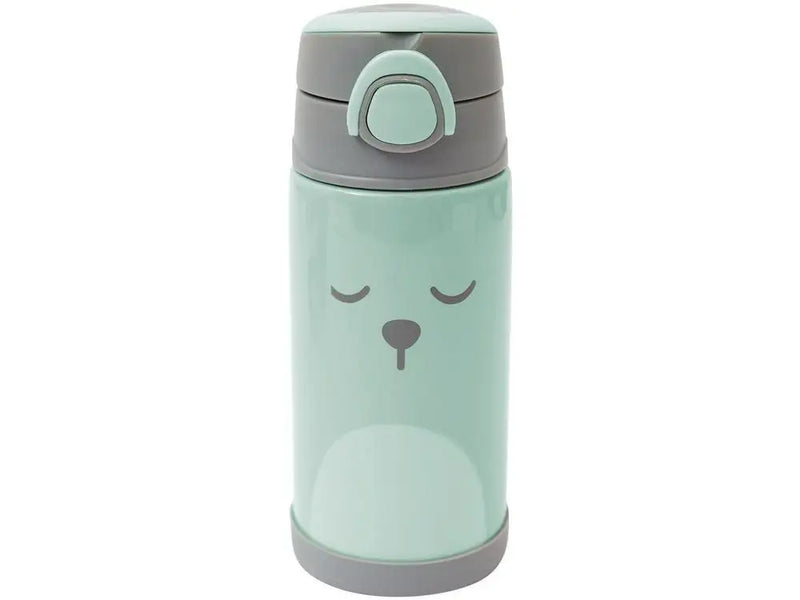 Copo Térmico Infantil com Canudo 400ml Buba Gumy Verde