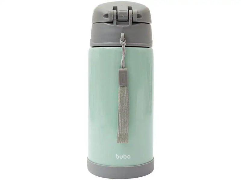 Copo Térmico Infantil com Canudo 400ml Buba Gumy Verde