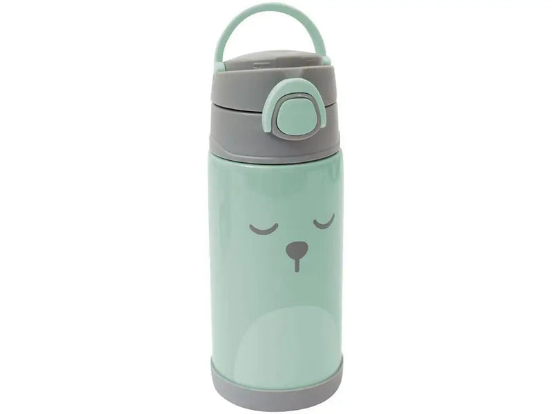 Copo Térmico Infantil com Canudo 400ml Buba Gumy Verde