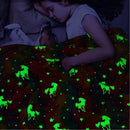 Manta Cobertor Mágico que Brilha No Escuro (Tamanho 2m por 1,8m)-Nanni Achadinhos