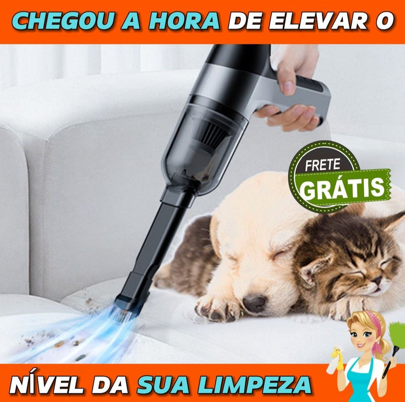 Aspirador Portátil Potente para Carros e Casa