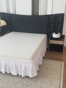 Saia Box Para Cama Colchão Casal King Microfibra 170 Fios 2 Elasticos